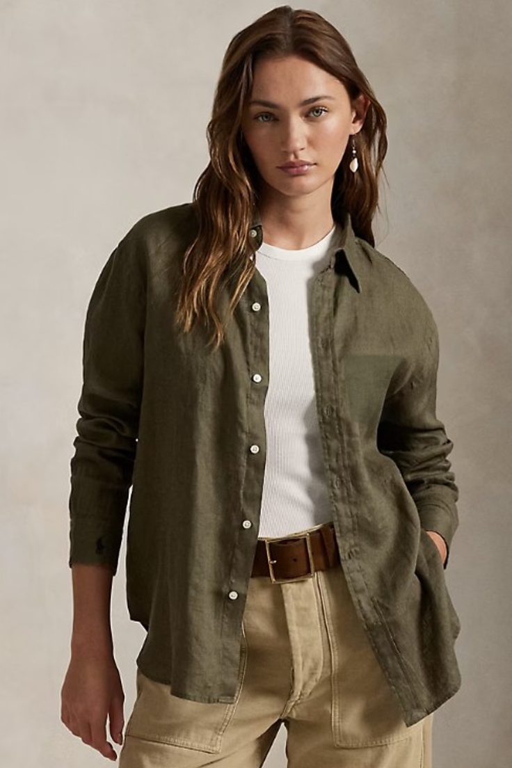 Camicia Donna in 100% Lino naturale