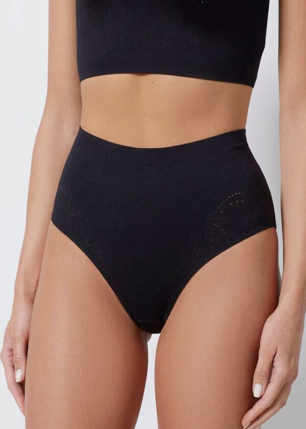 Mutanda vita alta bamboo - L, Nero