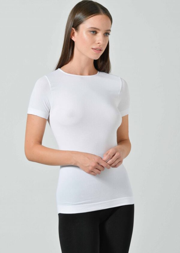 T-shirt in bamboo - L, Bianco