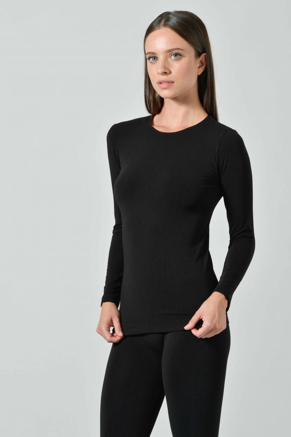 Girocollo m/lunga in bamboo