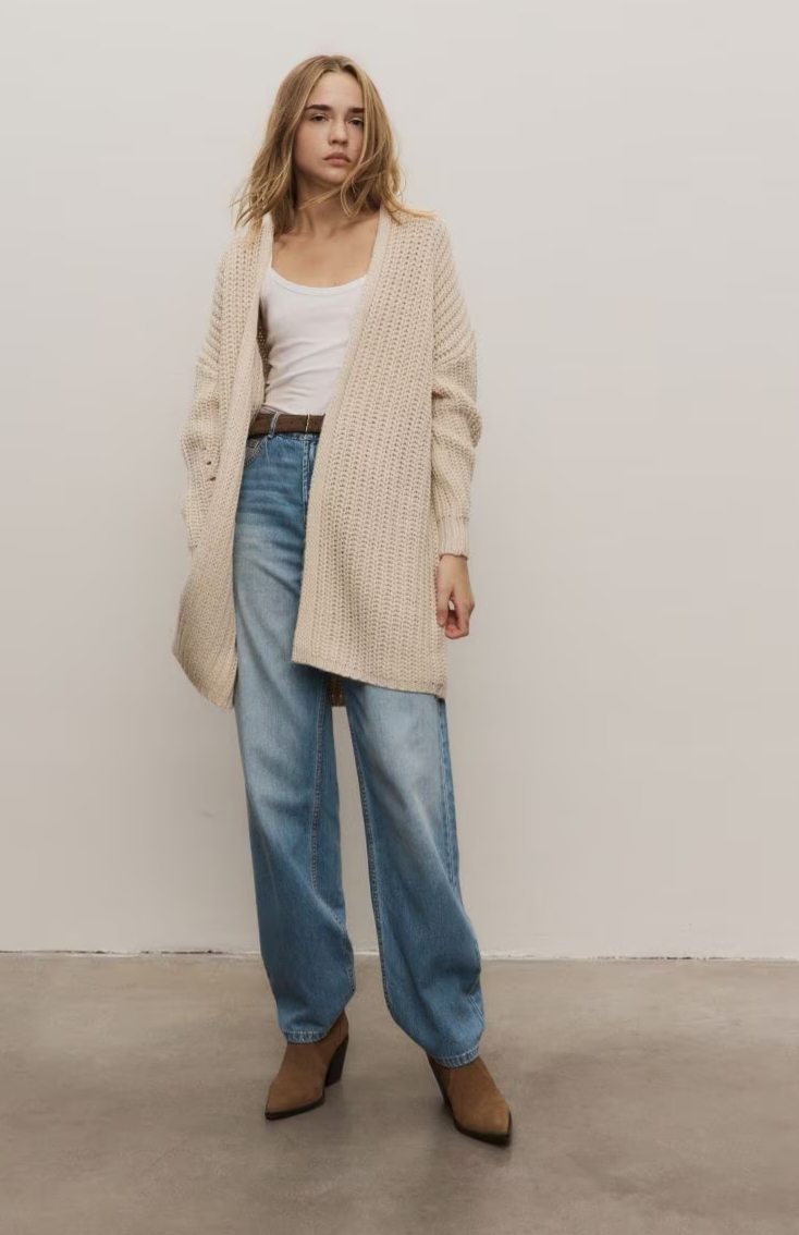 Cardigan oversize costa inglese in cashmere e seta - immagine 5