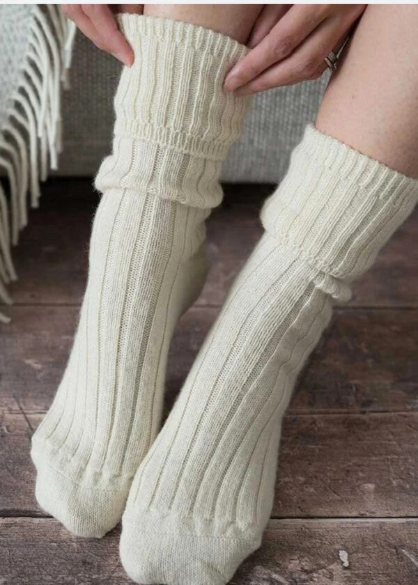 Calzettoni lana/alpaca - Burro, 40/41