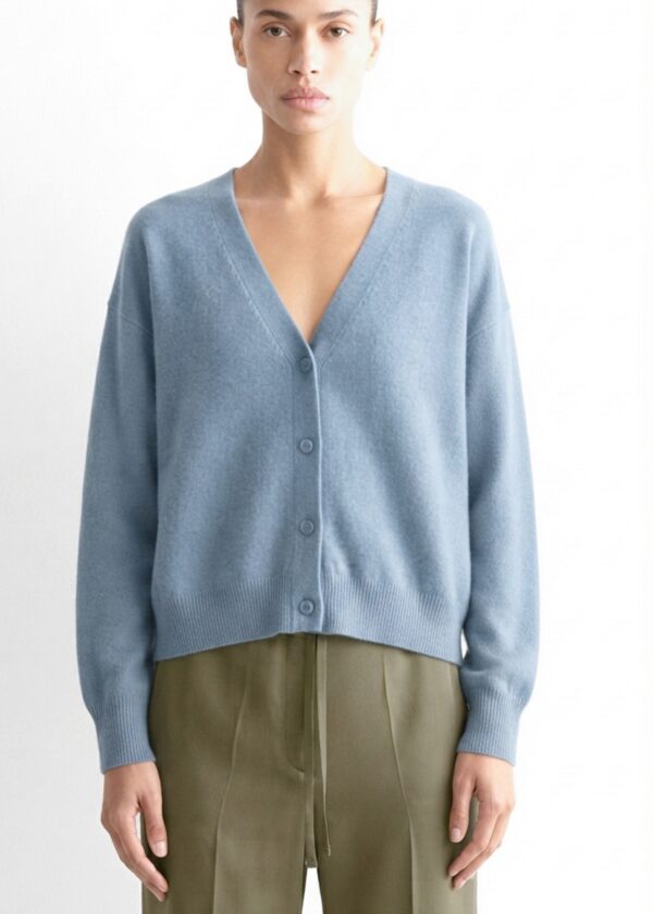 Cardigan in Bamboo e Cashmere - S, Acqua marina