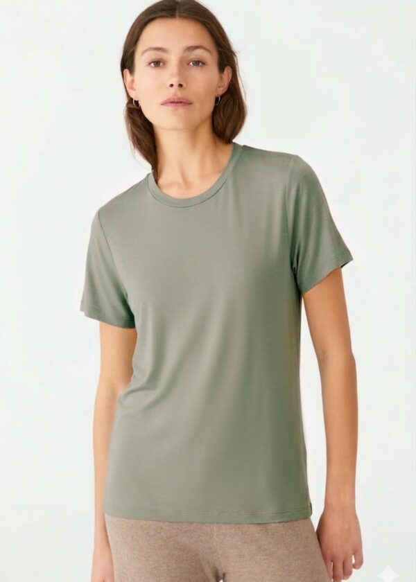 Basic T-shirt in bamboo - S, menta