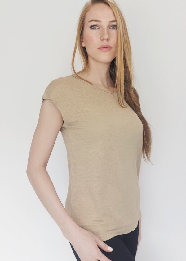 T-shirt Donna 100% Canapa - Beige, L